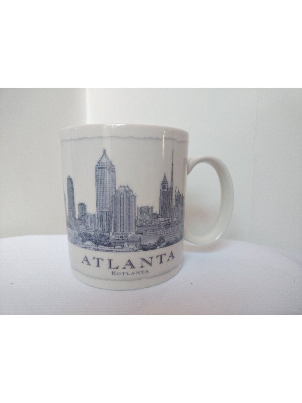 A Starbucks Atlanta Hotlanta Coffee Mug 2007 City Skyline 18 OZ Collectible